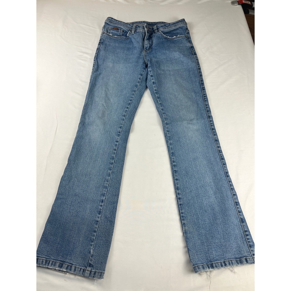 Lee Womens Mid Rise Bootcut Jeans Medium Wash Blue Denim LMKH38554 Size 6M